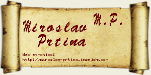 Miroslav Prtina vizit kartica